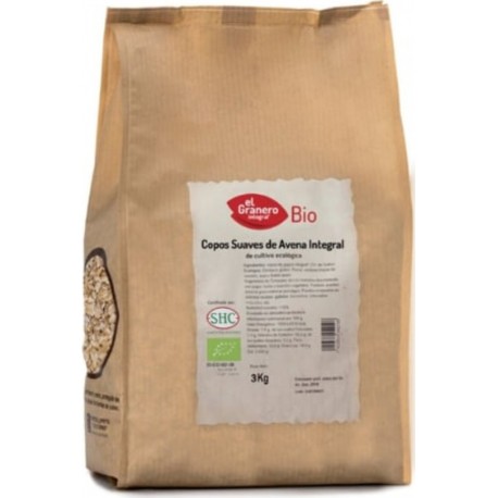 El Granero Integral Flocons D'avoine À Grains Entiers Biologiques Doux 3Kg