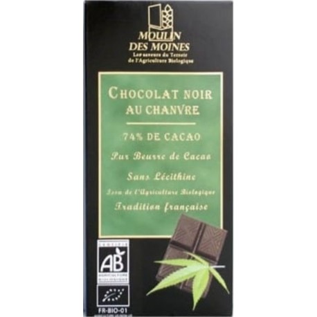 MOULIN DES MOINES Chocolat Noir Au Chanvre 100g Moulin Des Moines