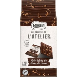 NESTLE Carrés Chocolats Noir aux éclats de fèves de cacao 176g