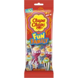 CHUPA CHUPS Bonbon Flowpack Mix Fun Family