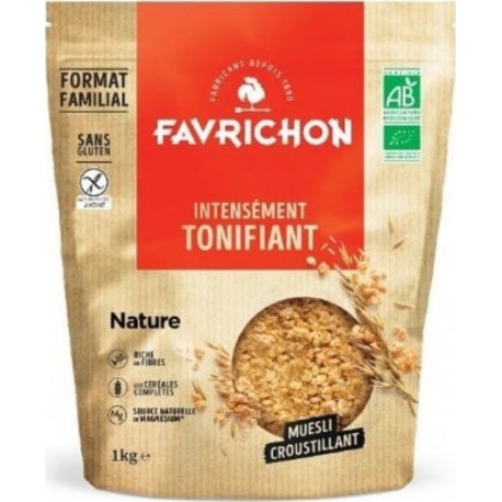 Favrichon Muesli Croustillant Intensement Nature 1Kg