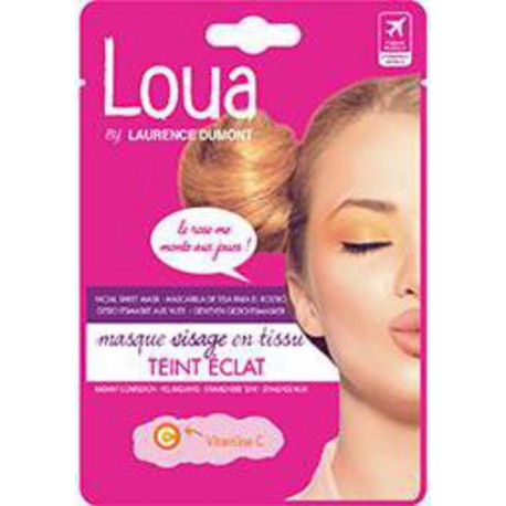 Masque teint éclat Loua Visage en tissu x1 masque 23ml