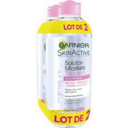 Garnier Eau micellaire Skin naturals Peaux sensibles 2x400ml x2 flacons 400ml