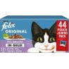FELIX Nourriture Humide Complète Felix En Gelée Pour Chats 44 Portions De 85g