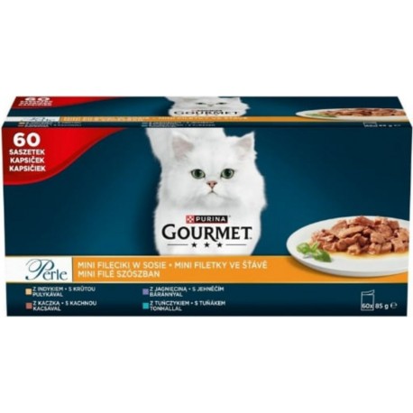 PURINA Aliments Pour Chat Purina Gourmet Perle Mini 60 X 85g