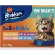 BREKKIES Pâtée pour Chat Adulte en Sauce Volailles Poissons