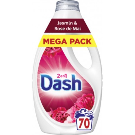 DASH Lessive Liquide 2en1 Jasmin & Rose de Mai