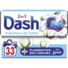 DASH Lessive Capsules 2en1 Fraîcheur de Coton