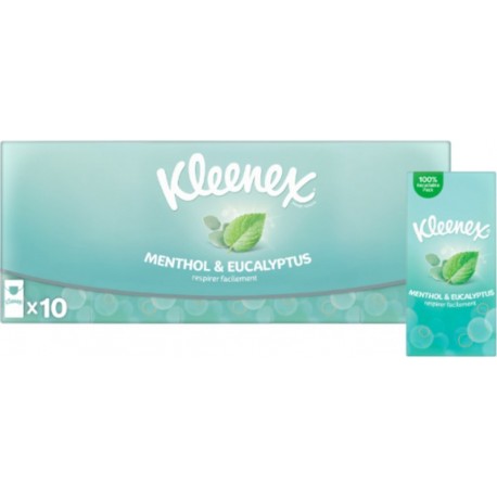 KLEENEX Mouchoirs Menthol Eucalyptol Respirer