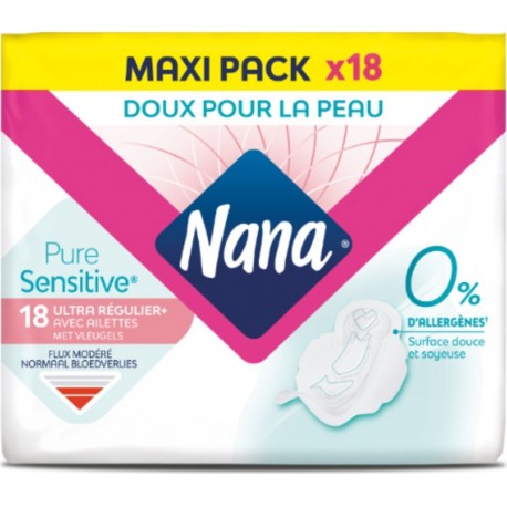 NANA Serviettes Hygiéniques avec Ailettes