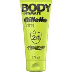 GILLETTE Crème à Raser 2en1 Body et Intimate Labs