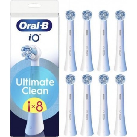 ORAL B Brossettes Oral-b Io Refills Ultimate Clean Pack De 8 Blanc
