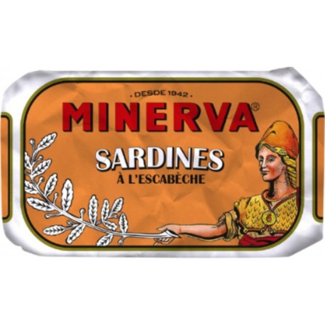 MINERVA Sardine à L'escabèche 128g