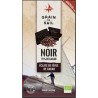GRAIN DE SAIL Tablette de chocolat Noir 75% cacao éclats de fèves de cacao Bio 100g