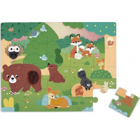 JANOD PUZZLE TACTILE FORET
