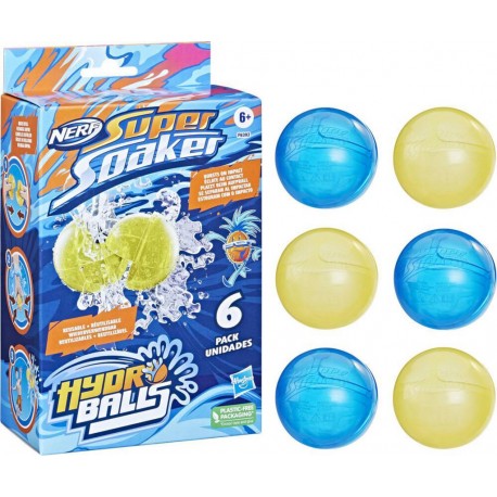 NERF SUPER SOAKER HYDRO BALLS PACK DE 6