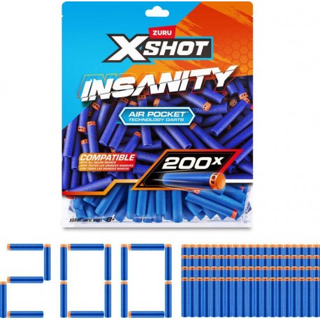 XSHOT INSANITY PACK DE 200 FLECHETTES