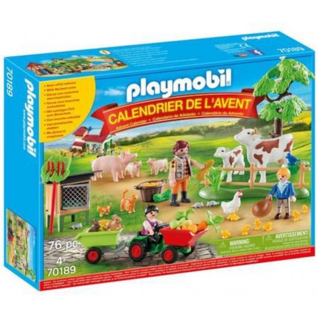 PLAYMOBIL 70189 Calendrier de l'Avent - Animaux de la Ferme