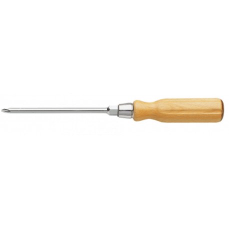 Facom Tournevis manche bois 6 x 125mm pour vis cruciformes Phillips lame avec 6 pans Facom ATHH.P2