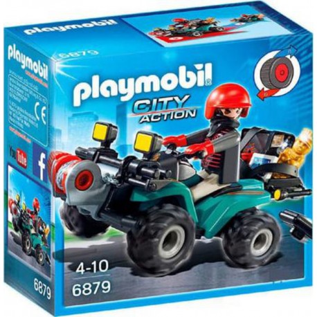 PLAYMOBIL QUAD AV TREUIL ET BAN