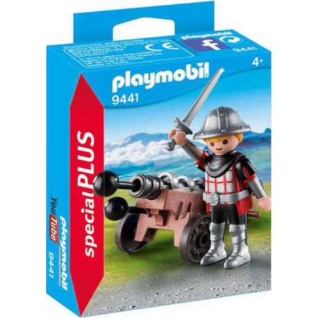 PLAYMOBIL CHEVALIER AVEC CANON