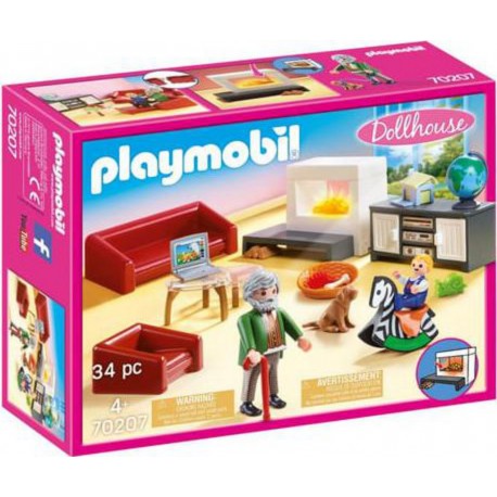 PLAYMOBIL SALON AVEC CHEMINEE