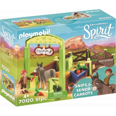 Playmobil 70120 - Spirit - La Mèche et Monsieur Carotte avec box