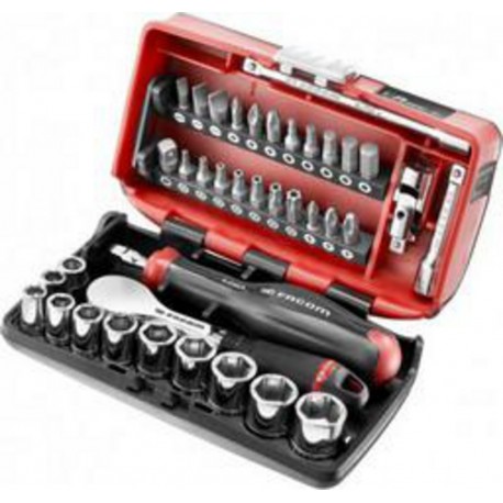 Facom Coffret de douilles NANO 1/4‘’ version cliquet haute précision Facom R.181NANOPB