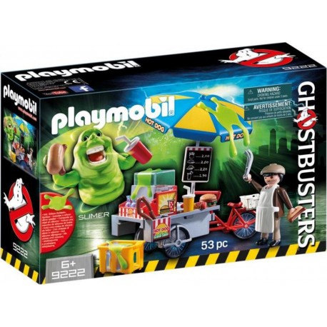 PLAYMOBIL 9222 Ghostbusters - Bouffe-Tout Avec Stand De Hot-Dog