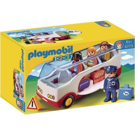 PLAYMOBIL 6773 1.2.3 - Autocar De Voyage