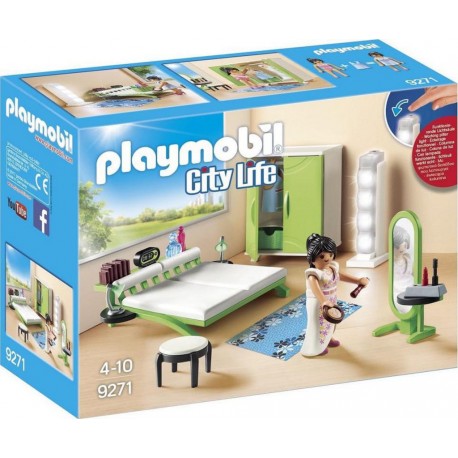 PLAYMOBIL 9271 City Life - Chambre Avec Espace Maquillage