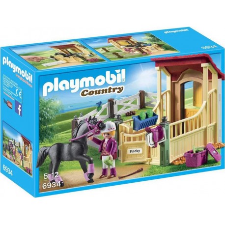 PLAYMOBIL 6934 Country - Box Avec Cavalière Et Pur-Sang Arabe