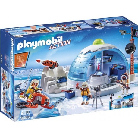 PLAYMOBIL 9055 action - Quartier Des Explorateurs Polaires