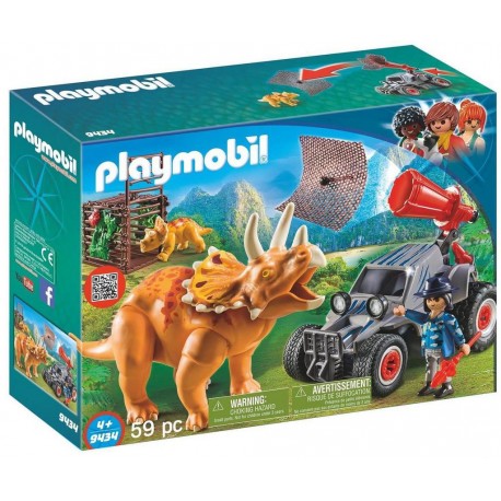 PLAYMOBIL 9434 The Explorers - Bandit Avec Tricératops