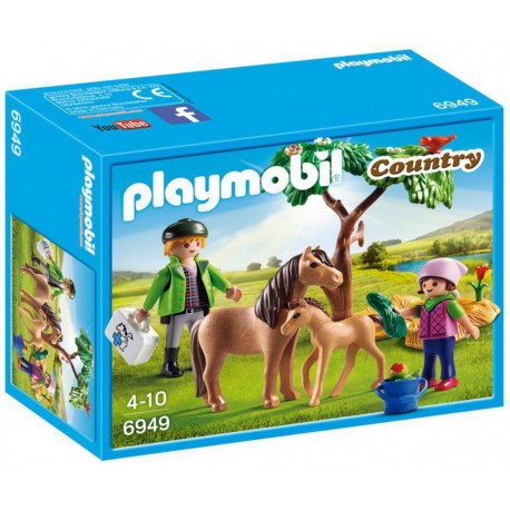 PLAYMOBIL 6949 Country - Vétérinaire Avec Enfant Et Poneys