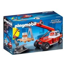 PLAYMOBIL 9465 City Action - Pompier Avec Véhicule Et Bras Téléscopique