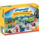 PLAYMOBIL 9391 1.2.3 - Calendrier de l'Avent Père Noël et Animaux