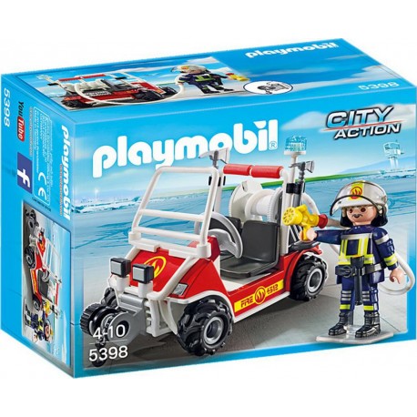 PLAYMOBIL 5398 City Action - Chef des Pompiers avec Voiturette