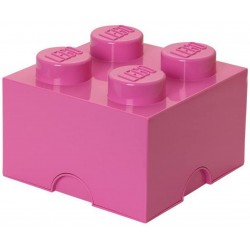 LEGO Storage Brick Boîte de Rangement rose x4
