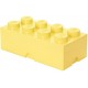 LEGO Storage Brick Boîte de Rangement jaune pale pastel x8