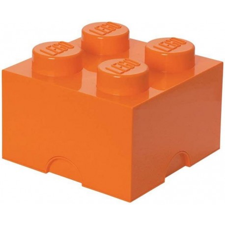 LEGO Storage Brick Boîte de Rangement orange x4