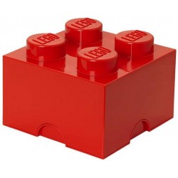 LEGO Storage Brick Boîte de Rangement rouge x4