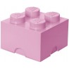 LEGO Storage Brick Boîte de Rangement rose clair x4