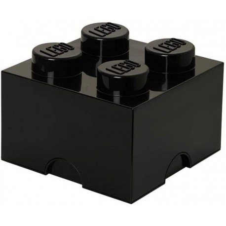 LEGO Storage Brick Boîte de Rangement noir x4
