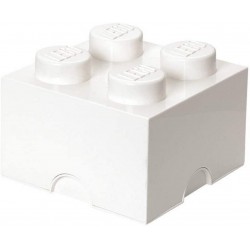 LEGO Storage Brick Boîte de Rangement blanc x4