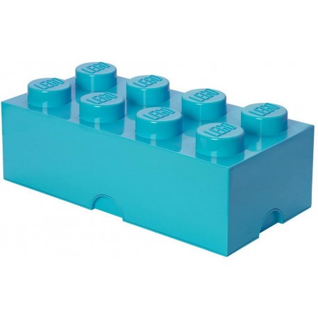 LEGO Storage Brick Boîte de Rangement bleu turquoise AZUR x8