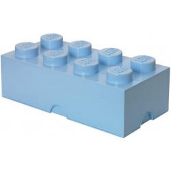 LEGO Storage Brick Boîte de Rangement bleu clair mat hellblau x8
