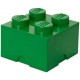 LEGO Storage Brick Boîte de Rangement vert foncé x4