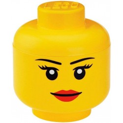 LEGO Storage Brick Boîte de Rangement Tête Fille (Large)