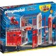 PLAYMOBIL 9462 City Action - Caserne De Pompiers Avec Hélicoptère